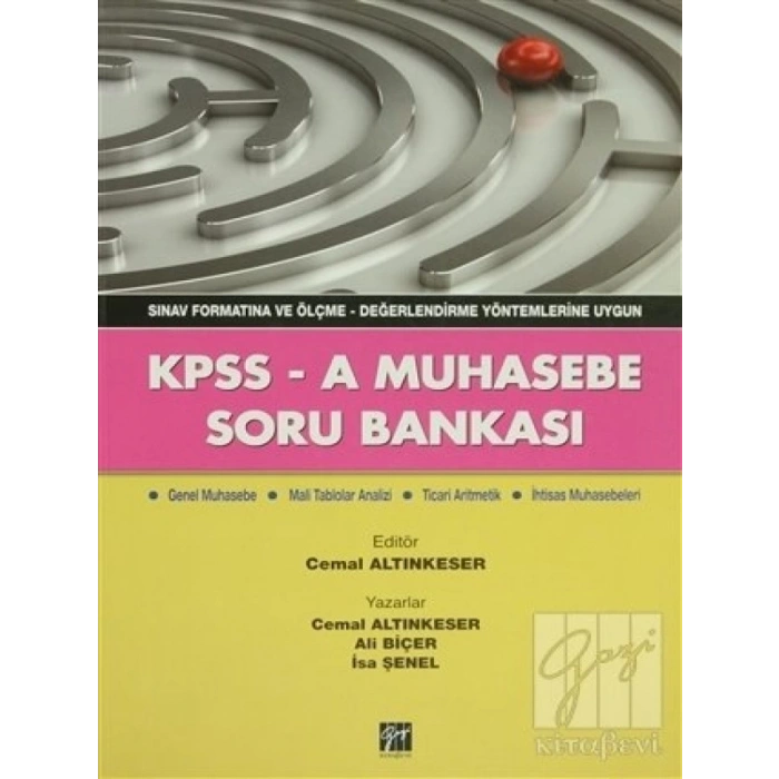 KPSS - A Muhasebe Soru Bankası - Cemal Altınkeser