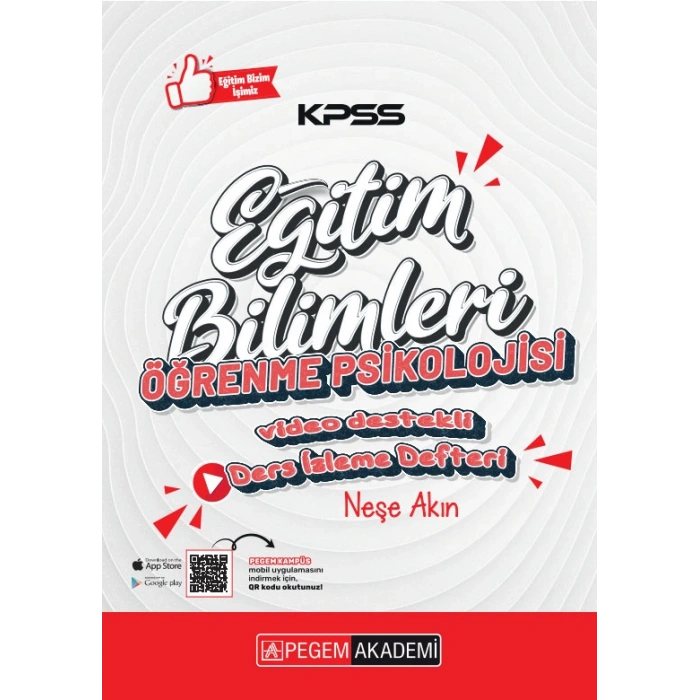 KPSS Eğitim Bilimleri Öğrenme Psikoloji Ders İzleme Defteri