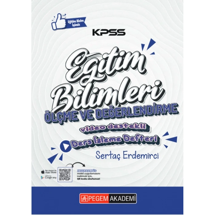 KPSS Eğitim Bilimleri Ölçme ve Değerlendirme Ders İzleme Defteri