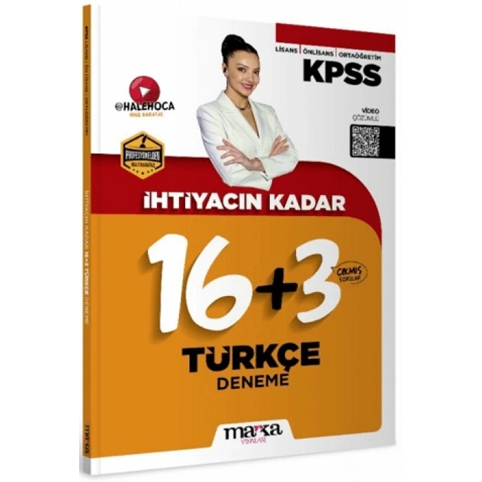 KPSS İhtiyacın Kadar Türkçe 16+3 Deneme