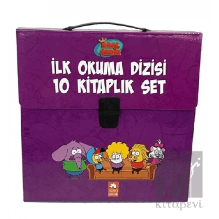 Kral Şakir İlk Okuma Kitapları Çantalı Set (10 Kitap Takım) - Mor