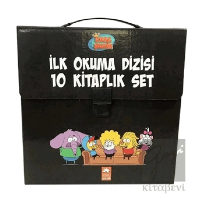 Kral Şakir İlk Okuma Kitapları Çantalı Set (10 Kitap Takım) - Siyah