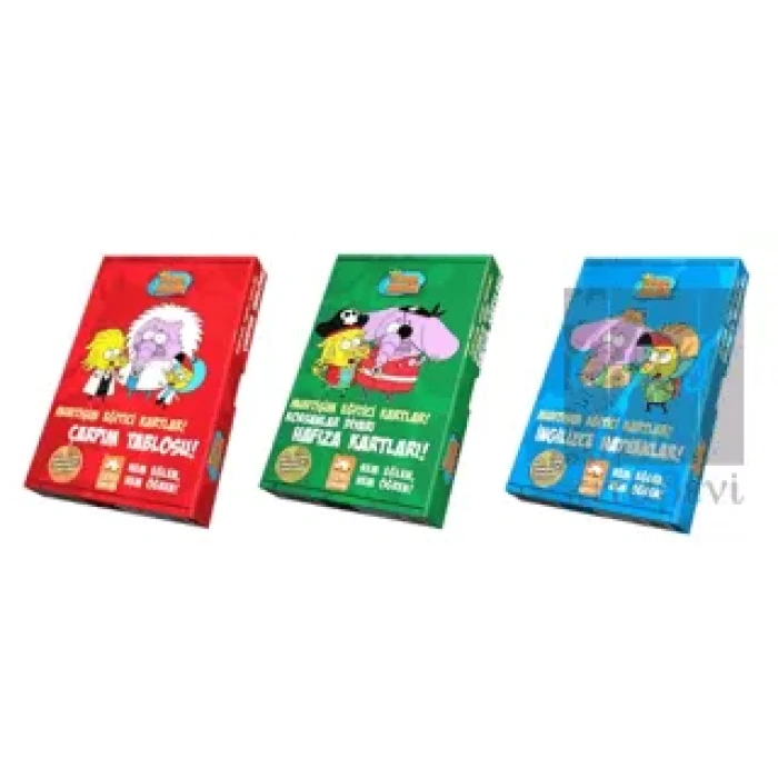 Kral Şakir Muhtişim Eğitici Kartlar! 3lü Set