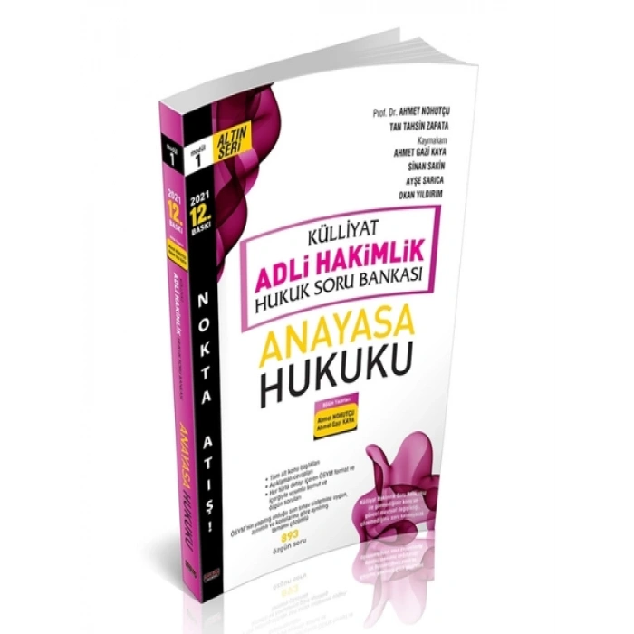 KÜLLİYAT Anayasa Hukuku Soru Bankası Adli Hakimlik 2021