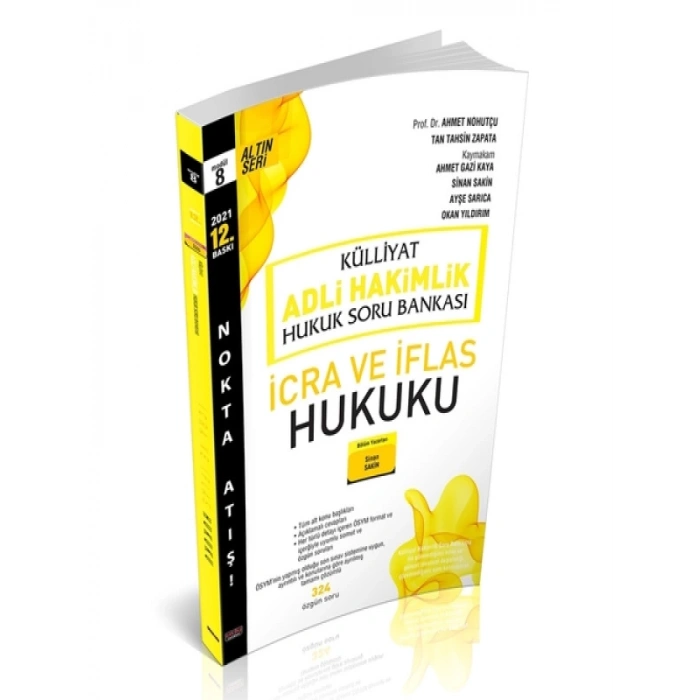 KÜLLİYAT İcra ve İflas Hukuku Soru Bankası Adli Hakimlik 2021