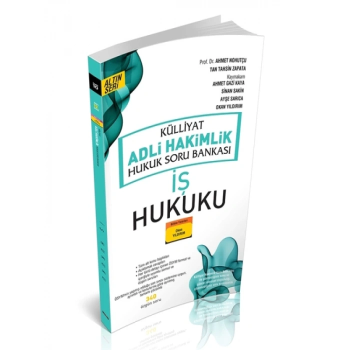 KÜLLİYAT İş Hukuku Soru Bankası Adli Hakimlik Savaş Yayınları 2021
