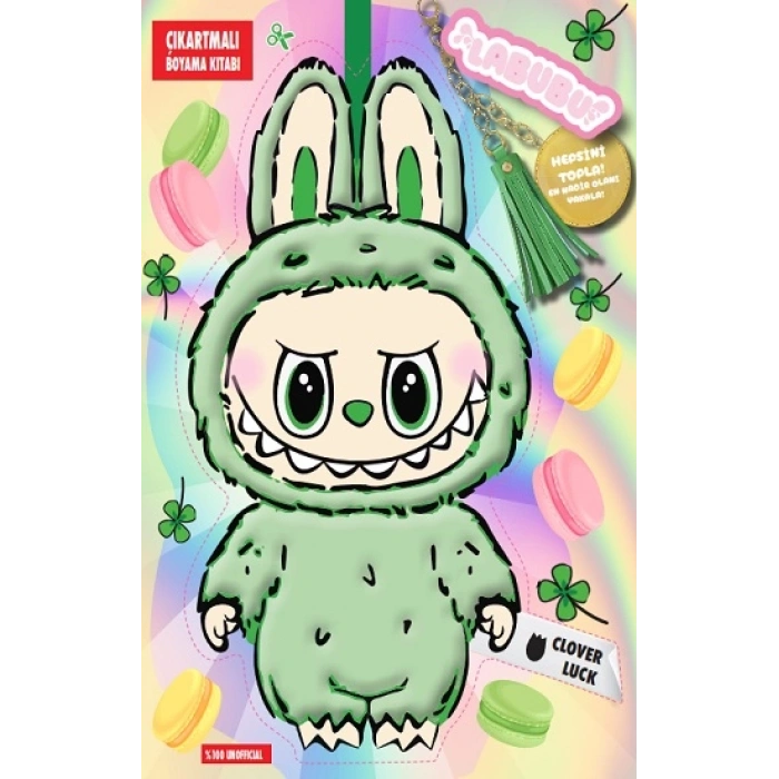 Labubu Clover Luck Çılgın Koleksiyon – Çıkartmalı Boyama Kitabı