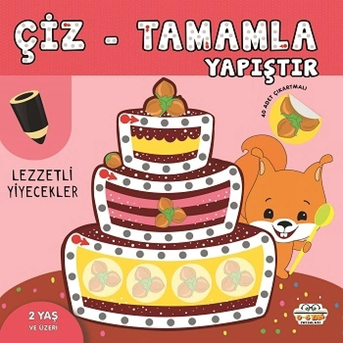 Lezzetli Yiyecekler - Çiz-Tamamla-Yapıştır