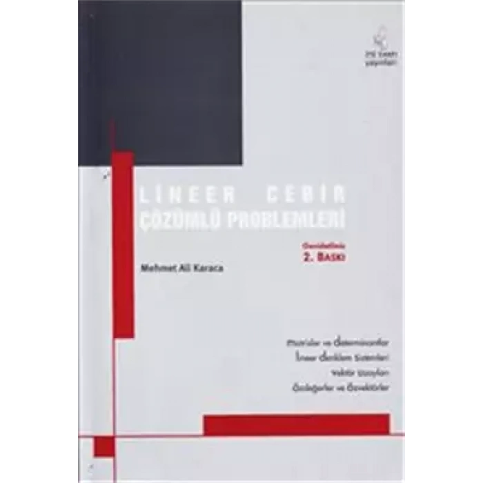 Lineer Cebir Çözümlü Problemler 2.Baskı