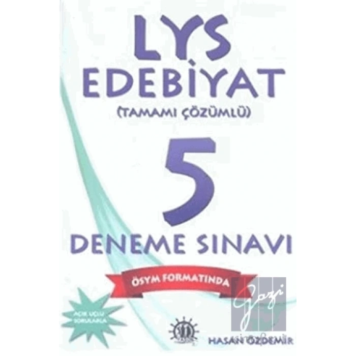 LYS Edebiyat Tamamı Çözümlü 5 Deneme Sınavı