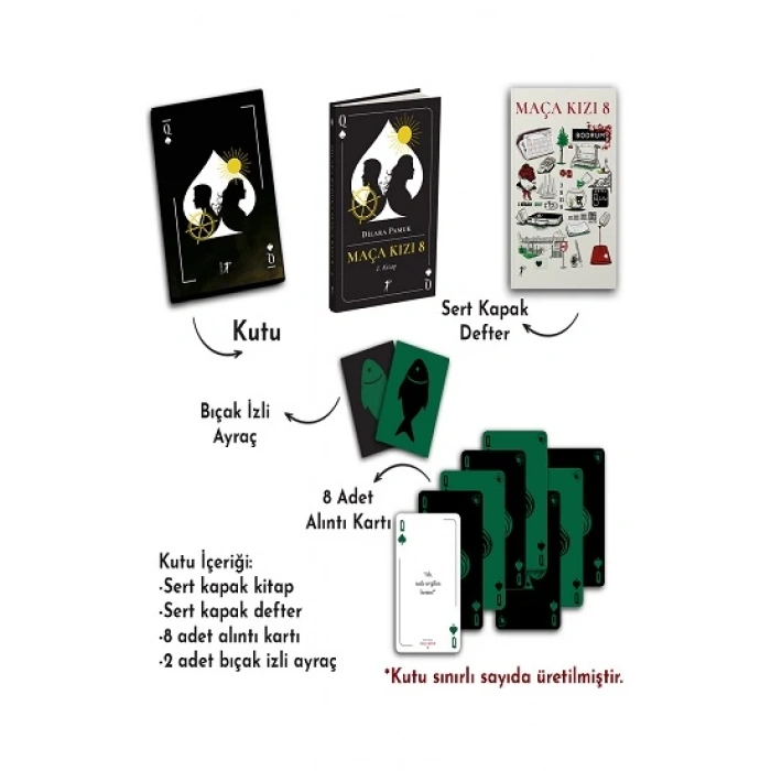 Maça Kızı 8 - 2. Kitap (Ciltli - Kutulu Set)