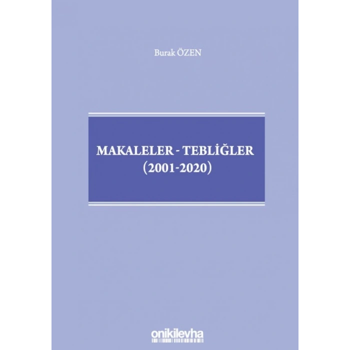 Makaleler-Tebliğler (2001-2020)