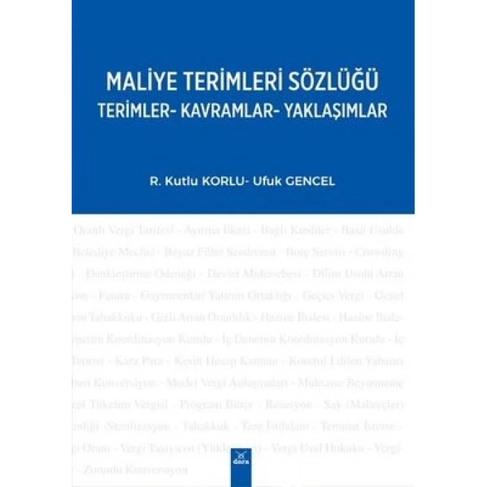 Maliye Terimleri Sözlüğü