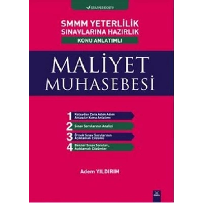 Maliyet Muhasebesi SMMM Yeterlilik Sınavına Hazırlık