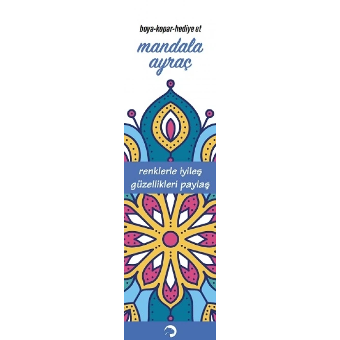 Mandala Ayraç Mavi