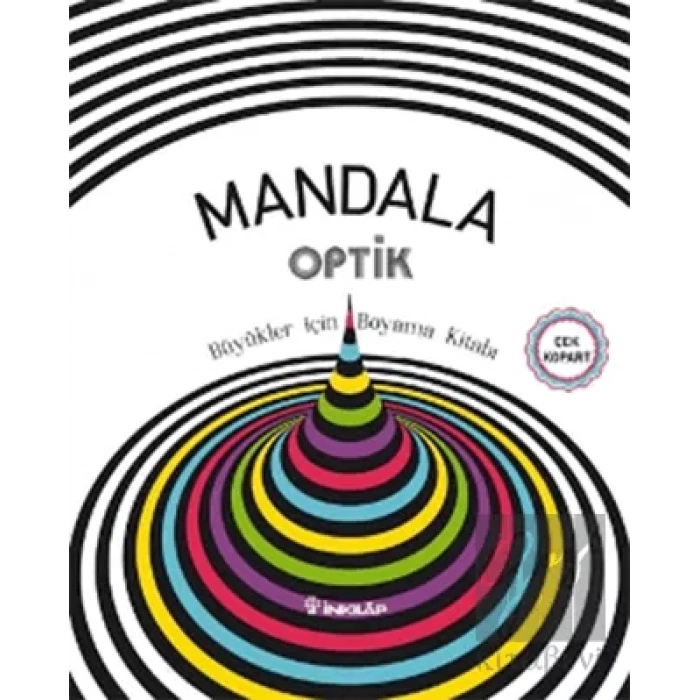 Mandala Optik - Büyükler İçin Boyama Kitabı