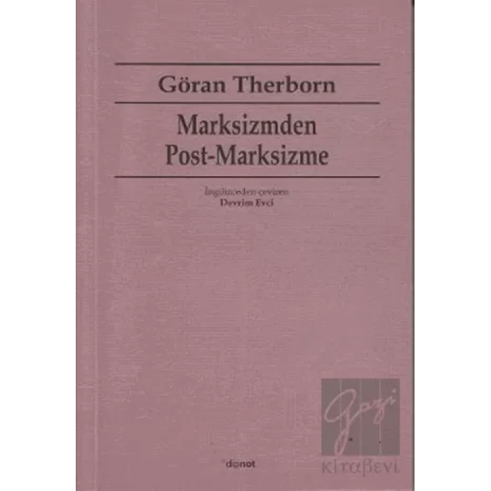 Marksizmden Post Marksizme