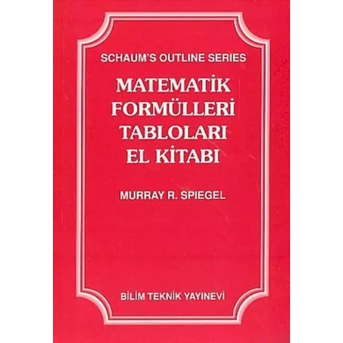 Matematik Formüleri Tabloları El Kitabı