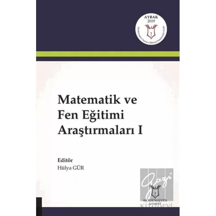 Matematik ve Fen Eğitimi Araştırmaları 1