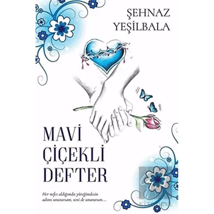 Mavi Çiçekli Defter