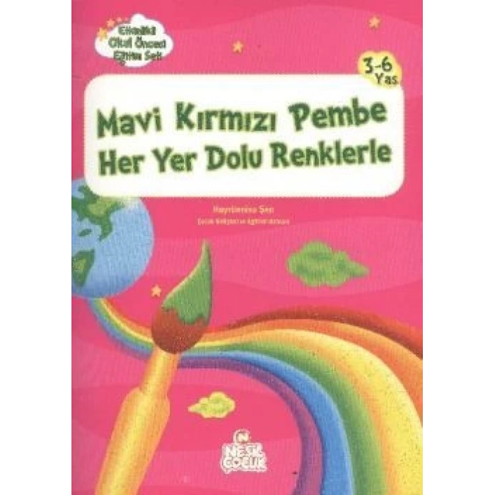 Mavi Kırmızı Pembe Her Yer Dolu Renklerle