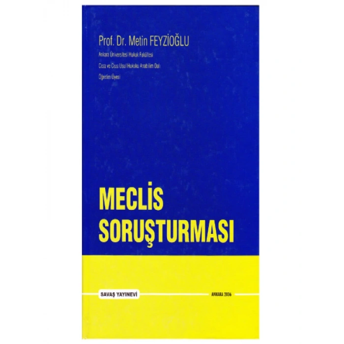Meclis Soruşturması - Metin Feyzioğlu