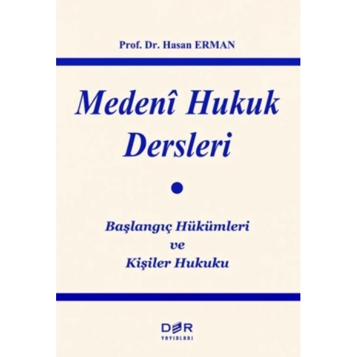 MEDENİ HUKUK DERSLERİ 9.BASKI * - Der