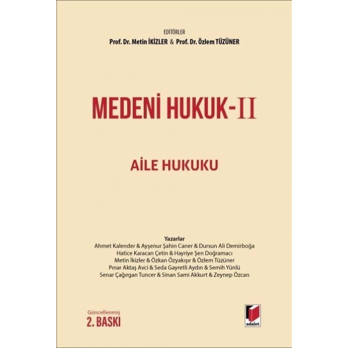 Medeni Hukuk II Aile Hukuku