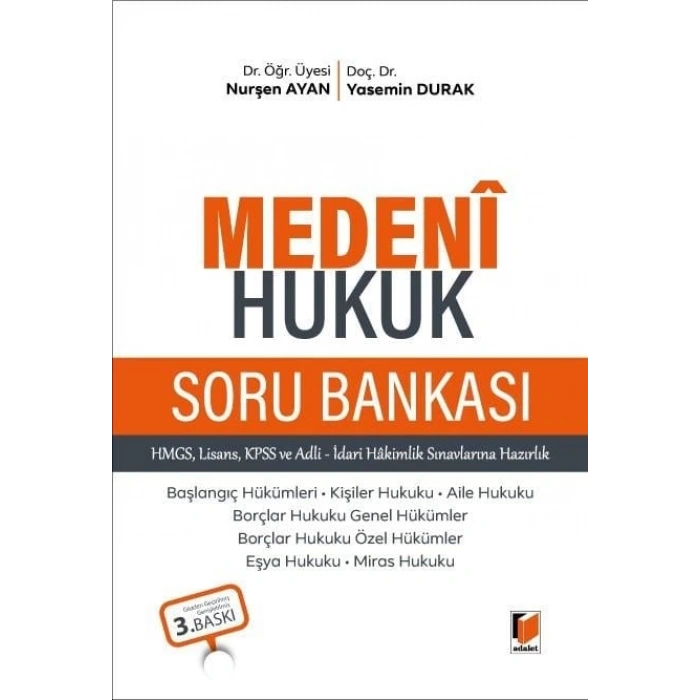 Medeni Hukuk Soru Bankası