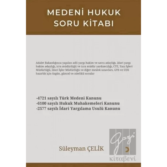 Medeni Hukuk Soru Kitabı