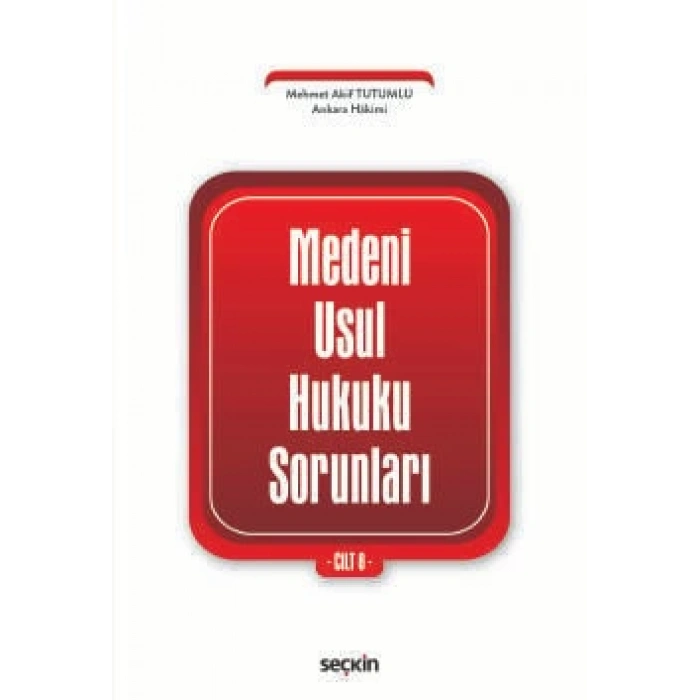 Medenî Usul Hukuku Sorunları Cilt: 8
