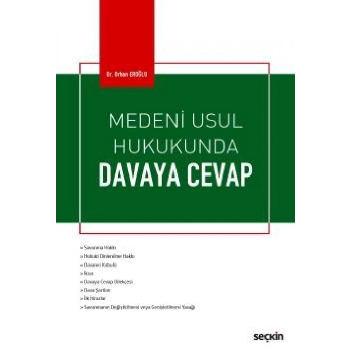 Medeni Usul Hukukunda Davaya Cevap