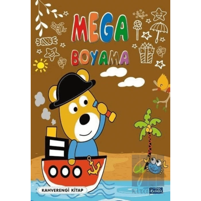 Mega Boyama - Kahverengi Kitap