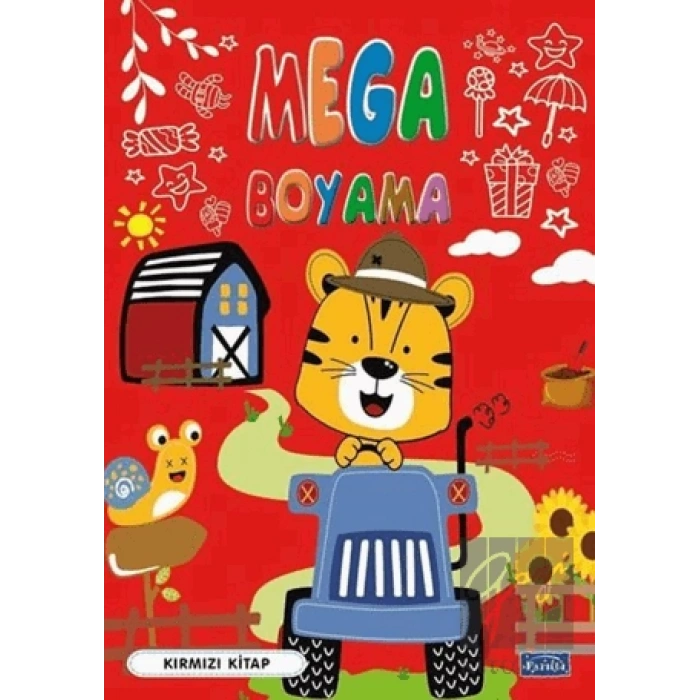 Mega Boyama-Kırmızı Kitap