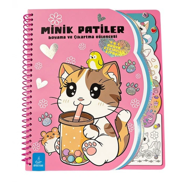 Minik Patiler Boyama ve Çıkartma Eğlencesi (Spiralli)