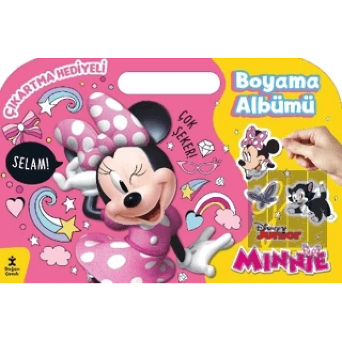 Minnie Çıkartma Hediyeli Boyama Albümü