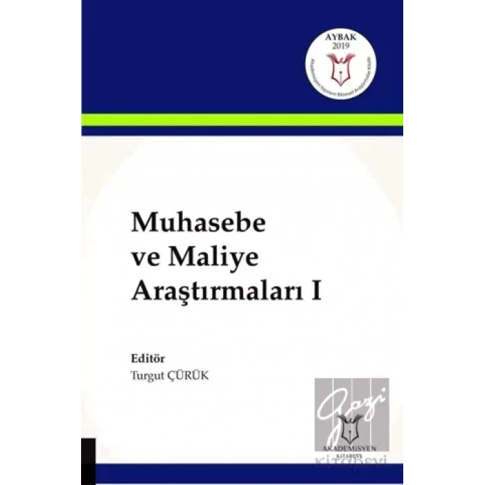 Muhasebe ve Maliye Araştırmaları 1