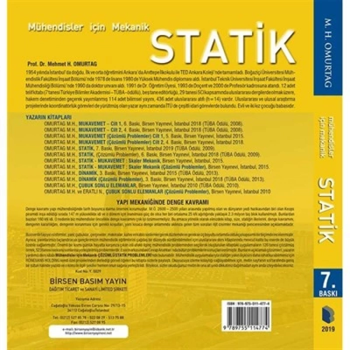 Mukavemet Çözümlü Problemler (Cilt 1) / Mehmet H. Omurtag