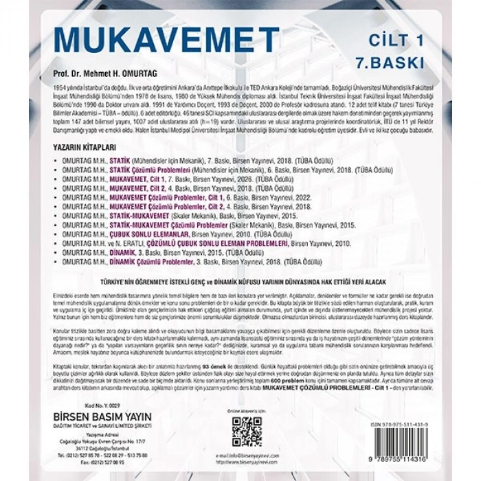 Mukavemet (Cilt 1) / Mehmet Omurtag