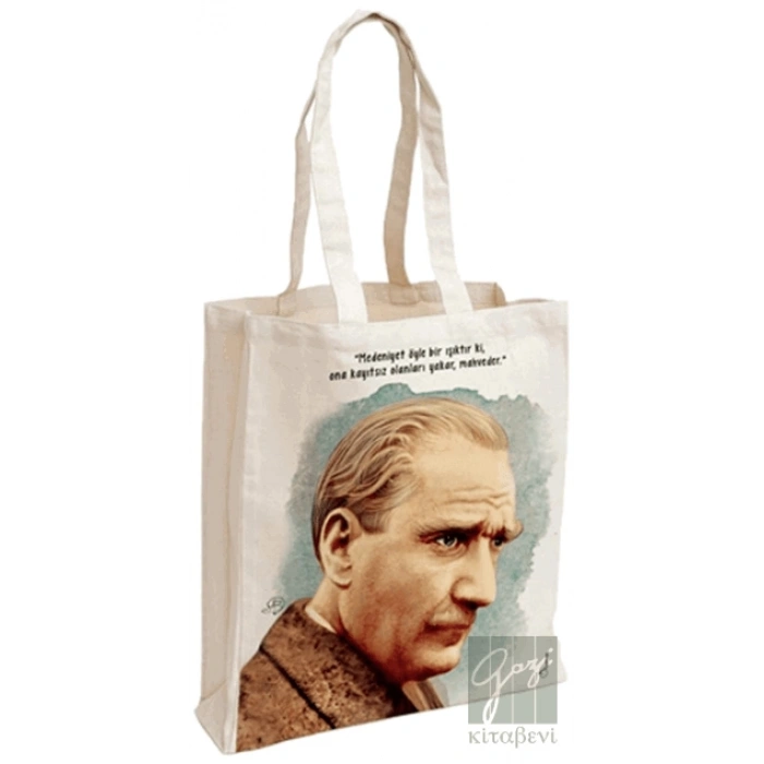 Mustafa Kemal Atatürk 3 Bez Çanta