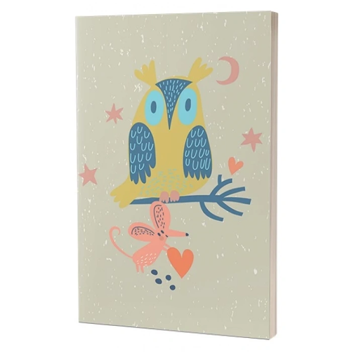 Mutlu Hayvanlar Baykuş (Süresiz Ajanda)