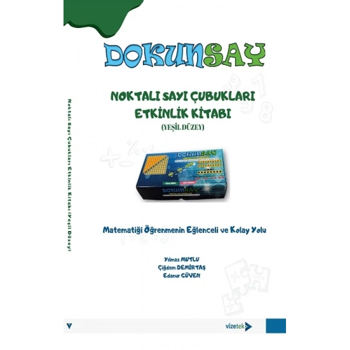 Noktalı Sayı Çubukları Matematik Öğretim Materyali Etkinlik Kitabı (Yeşil Düzey)