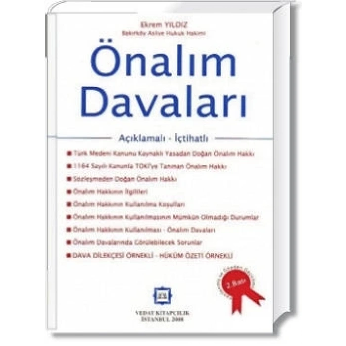 ÖNALIM DAVALARI / EKREM YILDIZ (2.BASI)  2008