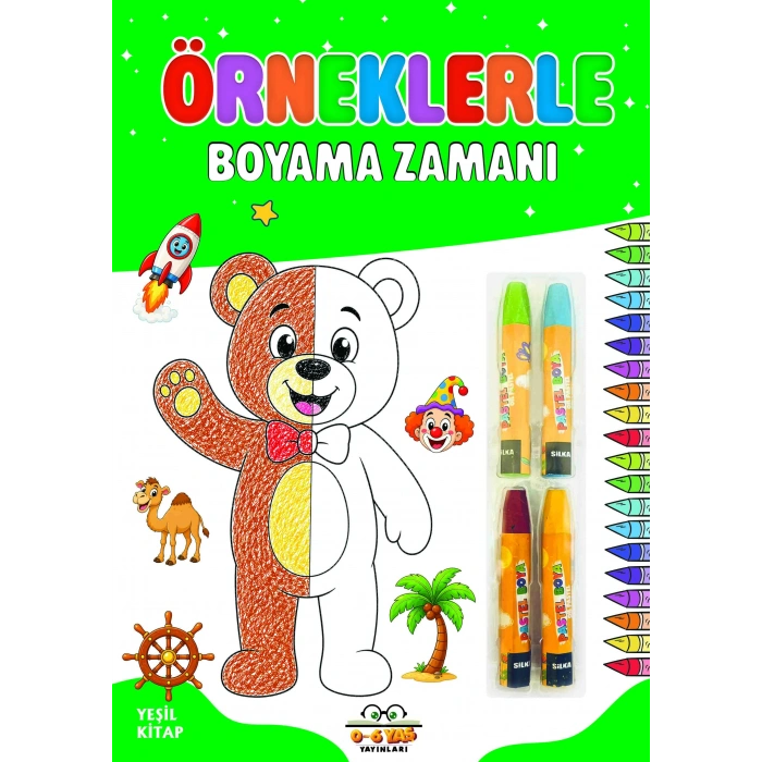Örneklerle Boyama Zamanı - Yeşil Kitap