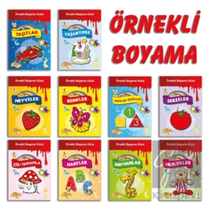 Örnekli Boyama Dizisi 10 Kitap Set