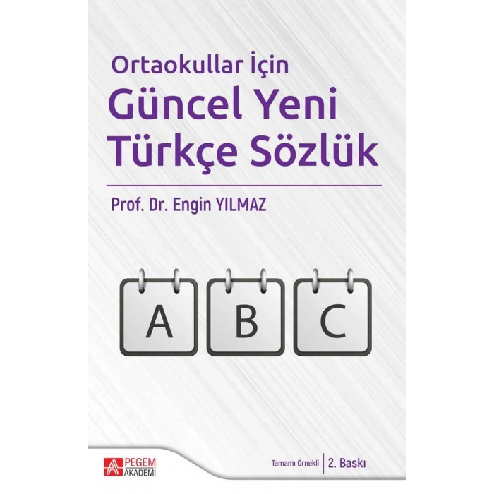 Ortaokullar İçin Güncel Yeni Türkçe Sözlük