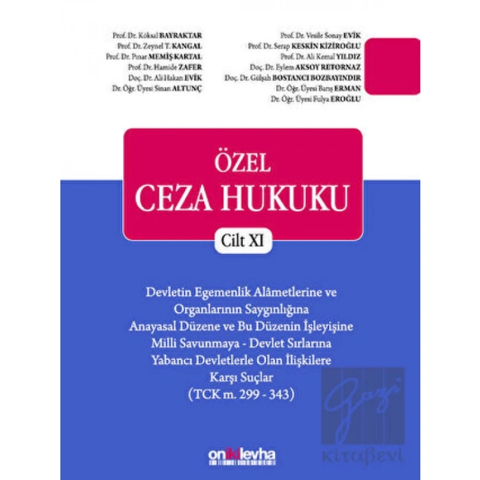 Özel Ceza Hukuku Cilt XI