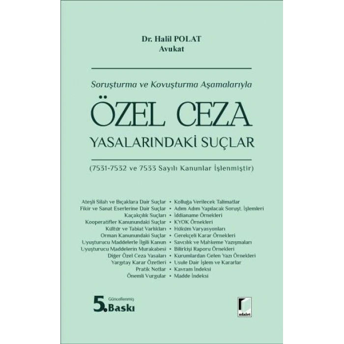 Özel Ceza Yasalarındaki Suçlar