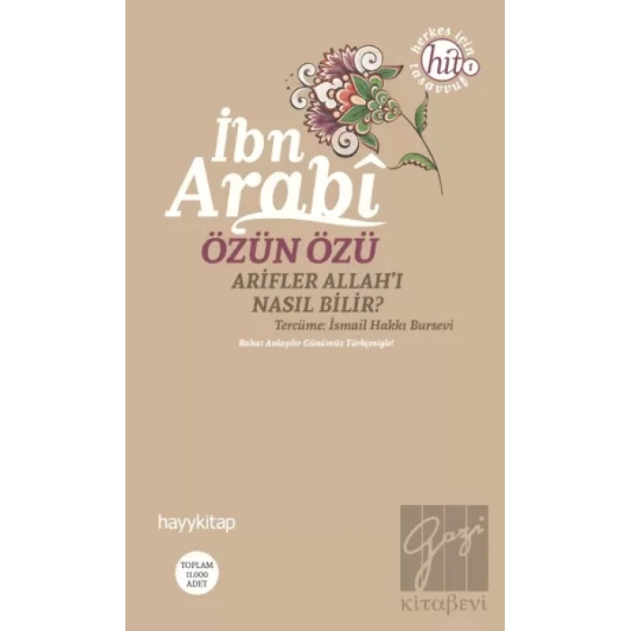 Özün Özü İbn Arabi