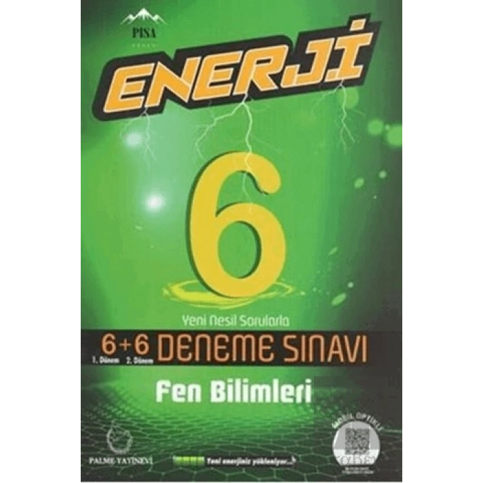 Palme 6. Sınıf Enerji Fen Bilimleri 6+6 Deneme Sınavı
